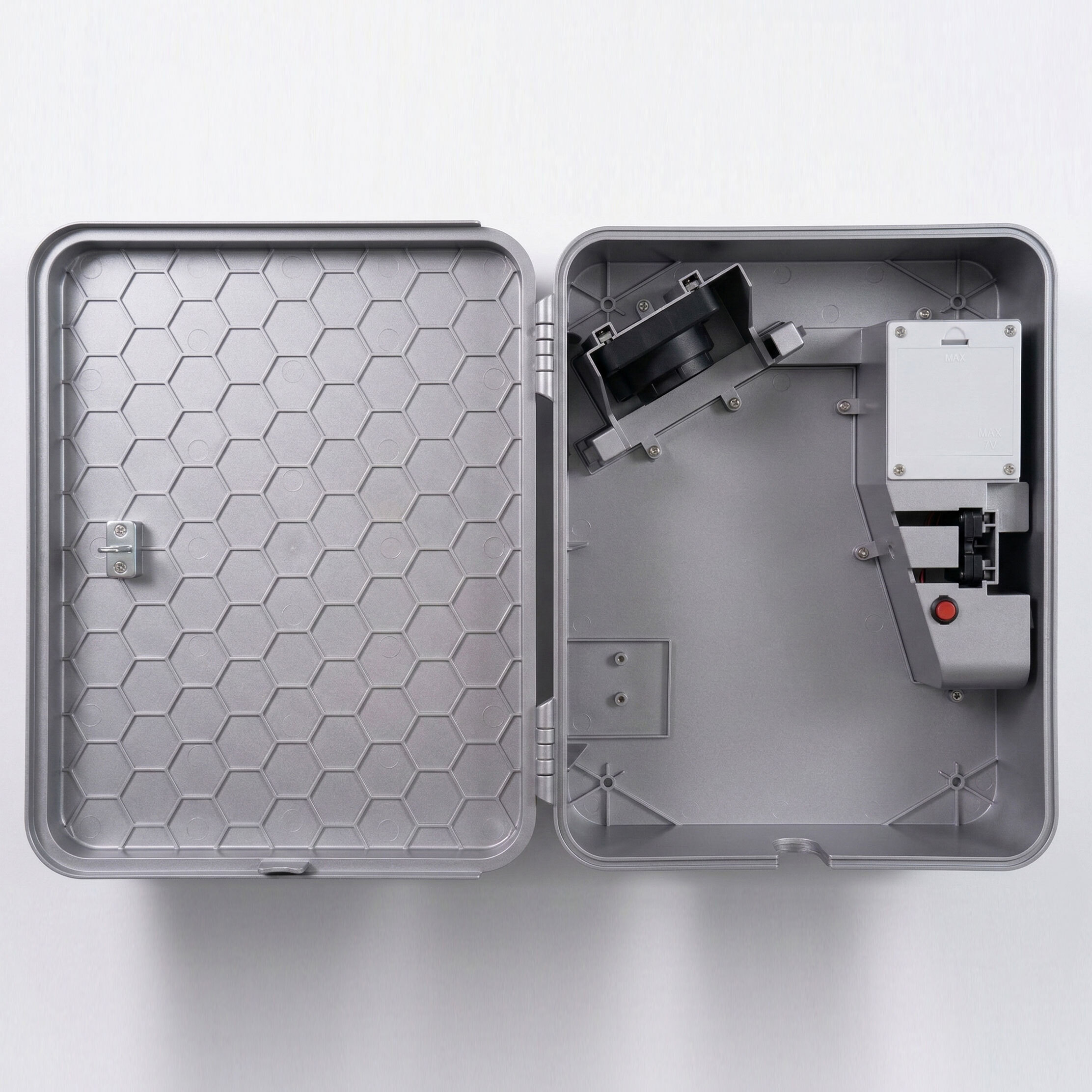 Open EVchargeME SmartBox cable compartment